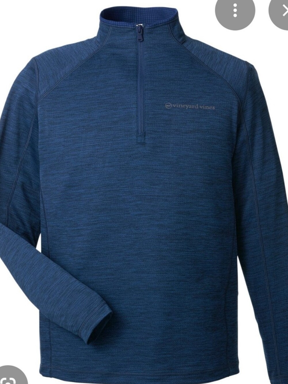 Vineyard Vines Performance Sankaty Size 4X 1/4 Zip Pullover Navy Blue 4XB